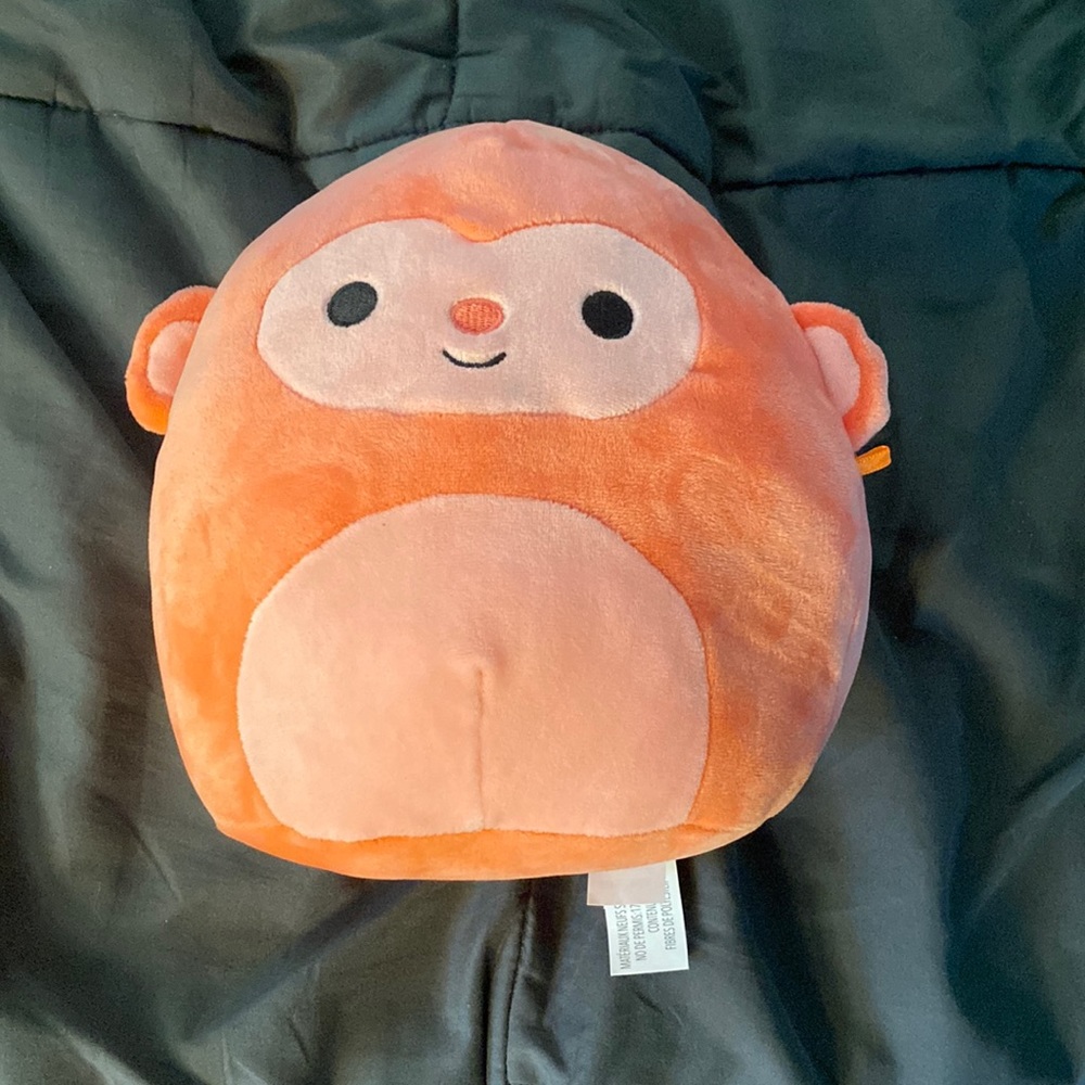 Pink monkey squishmallow